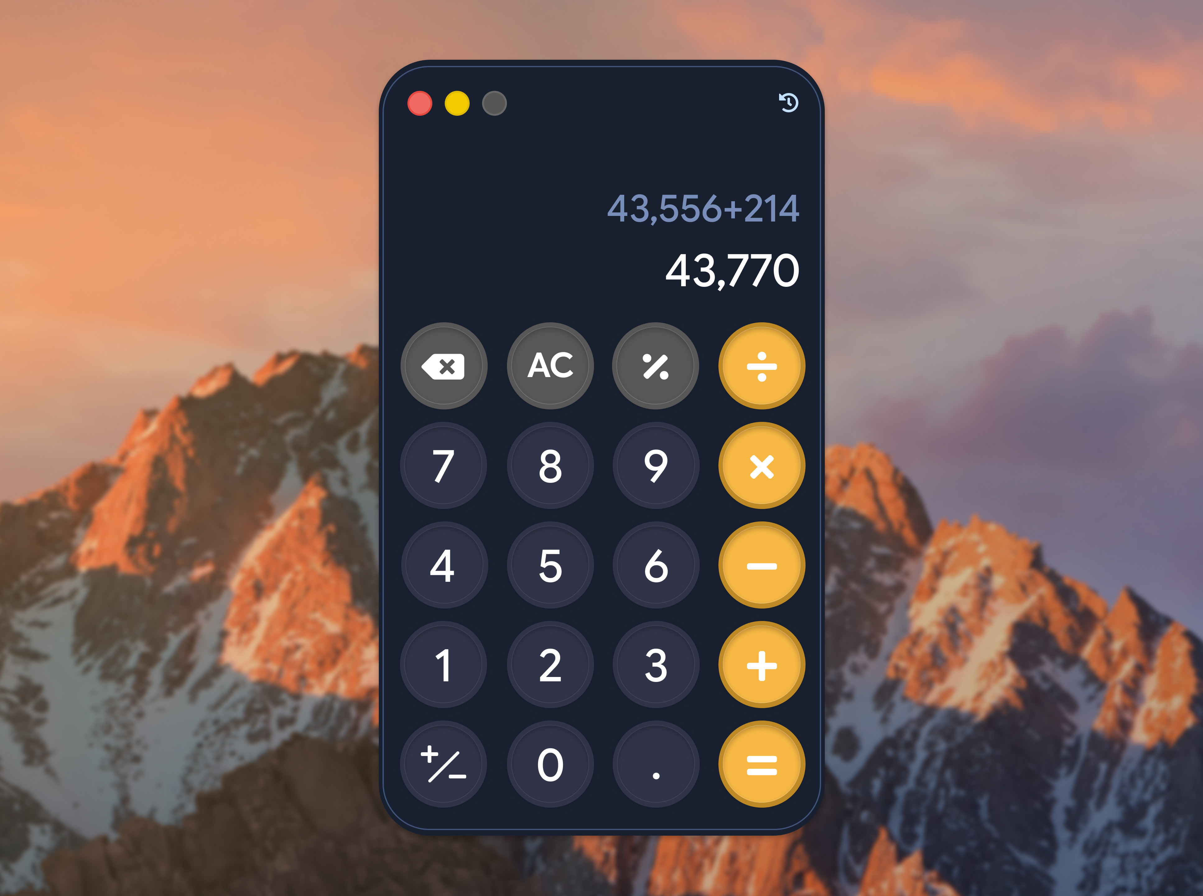 100 Days of UI Challenge - Calculator header
